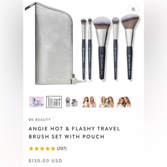 BK BEAUTY ANGIE HOT & FLASHY TRAVEL
BRUSH SET WITH POUCH - Picture 2 of 12